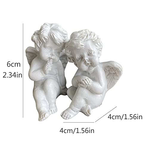 Statue d'ange en résine de qualité supérieure pour ornement extérieur durable - 8