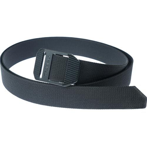 Image of Trayvax Tactical Belt, Nylon Web Cinch Belt for Men and Women, Outdoor Hiking and Military Accessories, CNC Machined