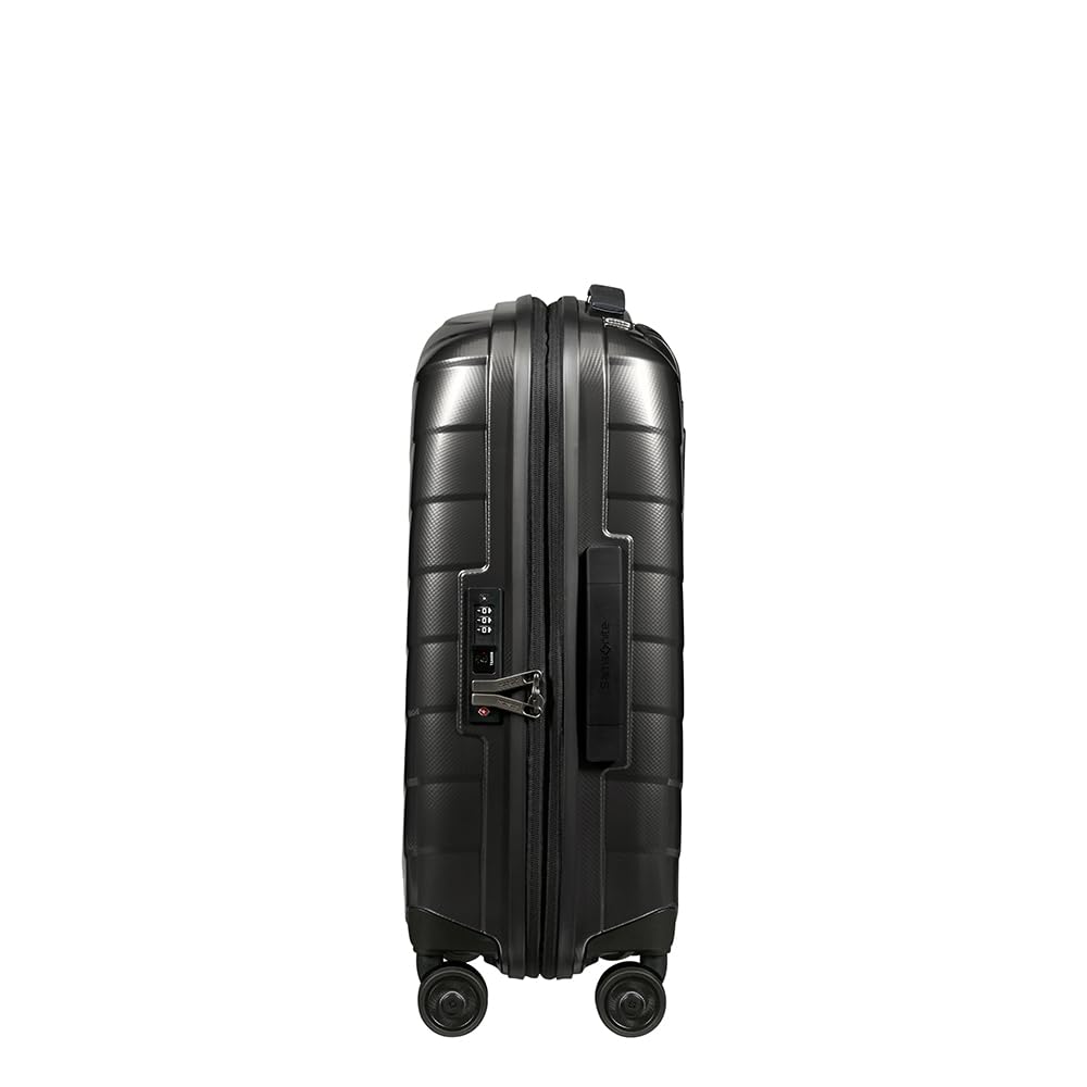 Samsonite Attrix - Spinner S, Bagages à Main Extensibles, 55 cm, 38/44 L, Noir (Anthracite)