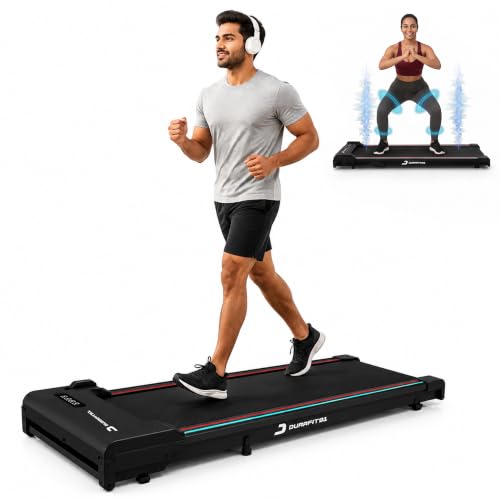 Durafit91™ Wiggl Vibration Walkpad for Home | 3HP Peak Motorised Walking Pad| 10 km/h Speed | 120 kg Capacity| Walking, Jogging & 4 Level of Vibration