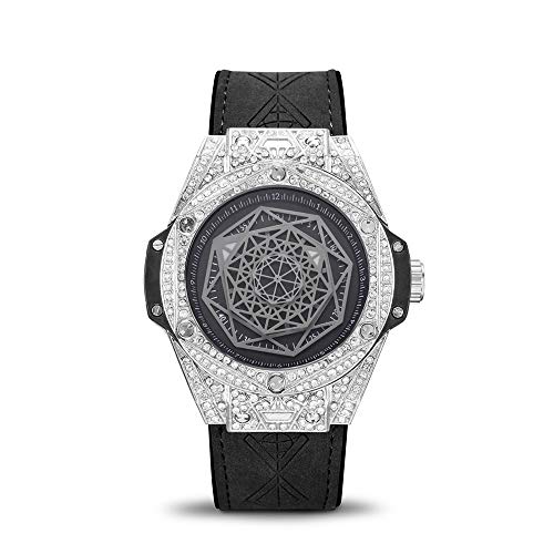 Männer Hip Hop Diamant Uhren Leuchtende Wasserdicht Quartz Armbanduhren Für Herren