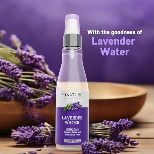 Minature LAVENDER-WATER110ML-AUS Mi Nature Lavender Water | Pure & Natural L Toner | Men & Women Facial Mist thumb #1