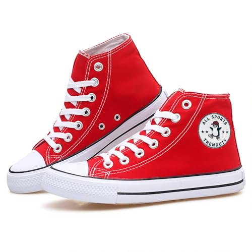 Image of Long High Top Canvas Men Sneakers
