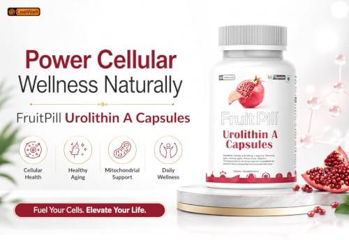 FRUITPILL LeeWell Urolithin A 500mg, 60 Vegetable Capsules 60 Count - Image 4
