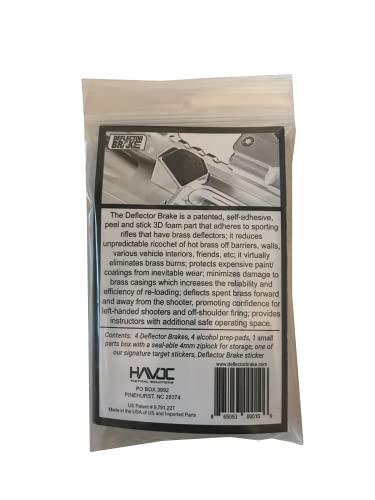 Kit: Guides Spent Brass into Pile, Protects Rifle Paint/Coating, Saves Brass for Re-Loading, Prevents Brass-Burn, Fits Standard Brass Deflectors (Black)