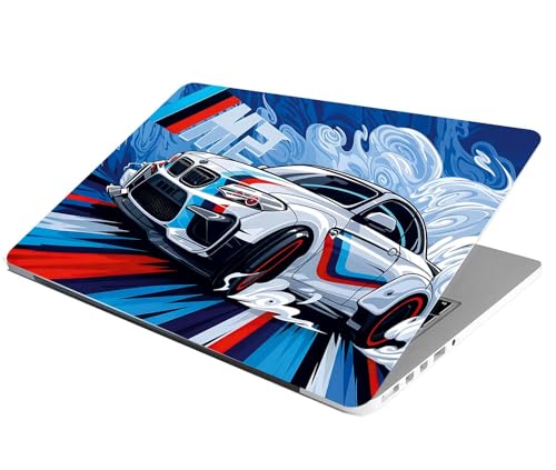 Image of Laptop Skin Stickers HD Quality Sticker for Laptops Upto 15.6 inch (Dustproof|Waterproof|Scratchproof|Reusable) - AY BMWM2 N