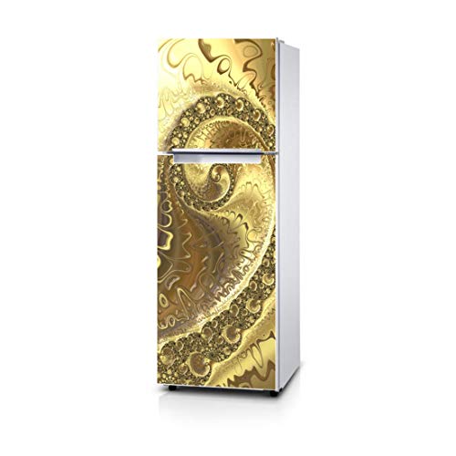 Image of PVC Vinyl Multicolor Design Fridge Wrap Decorative Refrigerator Door Sticker (160 cm x 60 cm or 63 X 24 Inches)