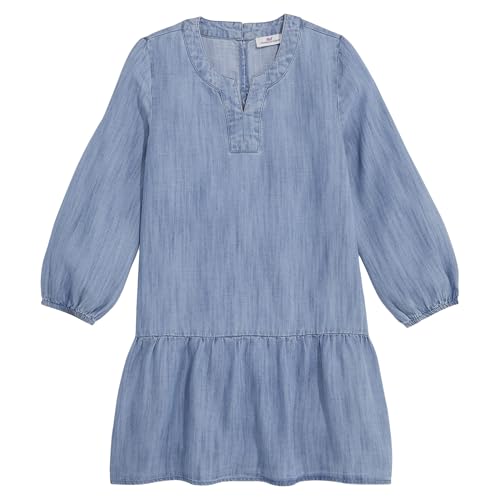 vineyard vines Girls' Chambray Drop Waist Dress