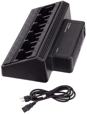 Miniatura 2 de Cargador rápido de Six-Bay para Motorola XPR3500e, XPR7550e, APX4000, APX900, PMNN4066A (universal con fuente de alimentación integrada)