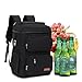 Xyzmdj Sac de pique-nique de pique-nique Grande capacité Camping Repas sac à dos thermique avec ouvre-bouteille Sacs de refroidisseur isolés à isolation (Color : Black, Size : As shown)