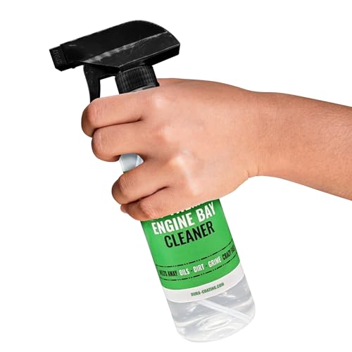 Dura-Coating Engine Bay Cleaner - No Touch Cleaning, Spray and Rinse, Effective on Baked Oil & Grease Residue, Ideal for Old, Worn Engine Bays, Heavy-Duty Cleaning Ability, 16oz Bottle