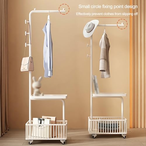 Portant à vêtements avec roulettes idéal pour organiser la chambre ou la buanderie - 8