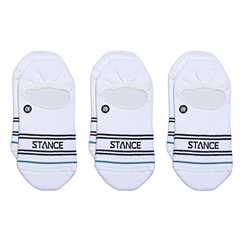Stance Basic No Show Socks [3 Pack] (Small, White)