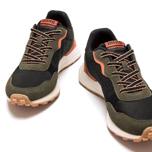 Mtng Para Hombre. 84810 Zapatillas Zinc Negro (45), Plano, Cordones, Casual - 4
