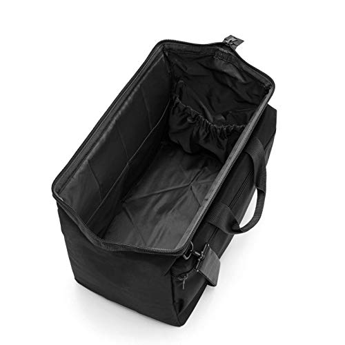 reisenthel Allrounder L Pocket Large Weekender Bag, Versatile 8-Pocket Padded Duffel, Black - Image 3