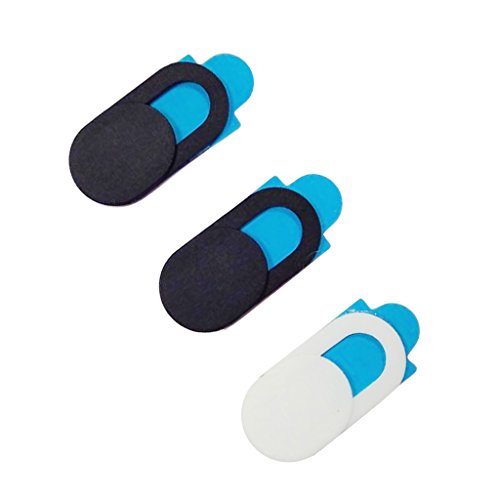 gazechimp Webcam Cover Camera Privacy Slider Sticker For Phone Tablet - 2Preto + Branco
