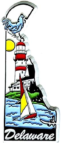 Delaware 6 Color Fridge Magnet