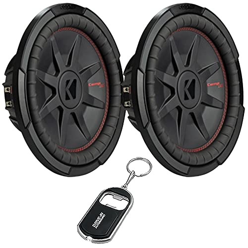 KICKER Pair of 48CWRT124 CompRT Series Shallow-Mount 12" Subwoofer with
