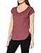 Produktbild Urban Classics Damen Ladies Long Back Shaped Spray Dye Tee T-Shirt, Rot (Burgundy 606), X-Large