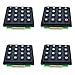 SazkJere 4PCS 4x4 Keyboard Module 16 Keys Matrix Keypad External Keypad Board with Pin Header (Welded)