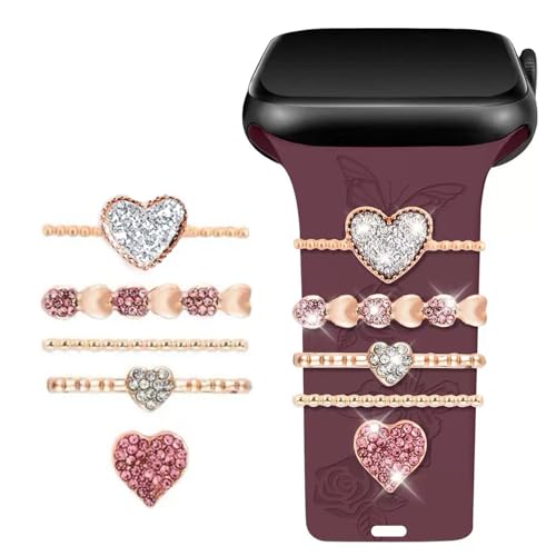 La mejor selección de Relojes para bebés que puedes comprar esta semana. 41 Dijes de correa de reloj, anillos decorativos compatibles con correas de reloj de silicona Apple para mujer, 49 mm, 45 mm, 44 mm, 42 mm, 41 mm, 40 mm, 38 mm, accesorios para correa...