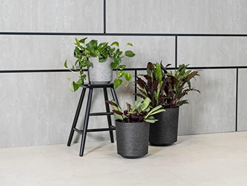 Lamela GAMA Flowerpot Herb Plant Flower pot Planter | Ø 19 cm | Holder Balcony Garden Container | Textil collection Patented technology !!! (Cotton Fabric)