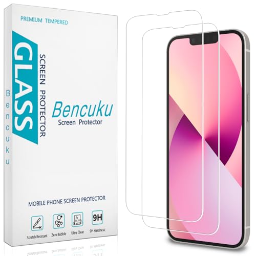 HPTech (2 Pack) Screen Protector for iPhone 13 Mini 5.4-Inch Tempered Glass Anti Scratch Bubble Free