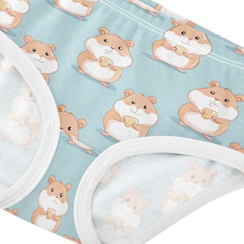 Girls Underwear Soft Cotton Cute Hamster Kids Panties in Sizes 2/3t, 4t, 5t, 6 and 84