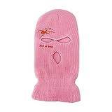 Geeignet für einen Kopfumfang von 50–60 cm. Eigenschaften: Warmes Gesicht: Dieses gestrickte Gesicht ist ein nützliches Accessoire, um Ihr gesamtes Gesicht im kalten Winter wärmer zu halten. 3 Löcher: Das Schneiden von 3 Löchern hält Augen und Mund für Effizienz beim Tragen. Dies ist ein besserer Weg, um Ihr Gesicht vor Gefahren beim Radfahren, Snowboarden und Skifahren zu schützen. Weicher und bequemer Stoff: Das gestrickte Acryl ist aus gutem Acryl. Fasern, bequem und Praktisch zum Schutz von Gesicht, Hals und