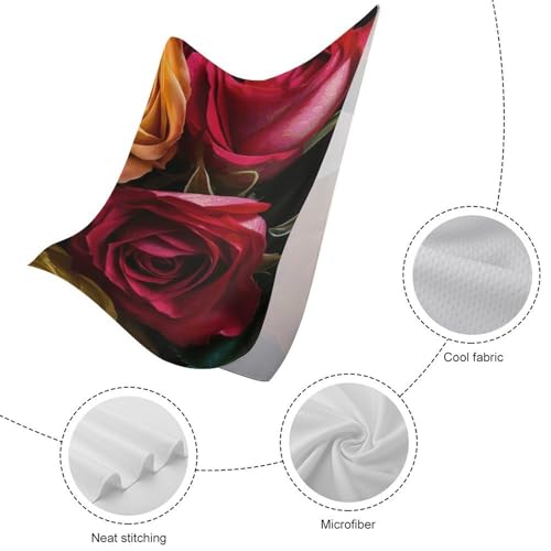Serviette de camping rose microfibre et serviette piscine légère sport yoga