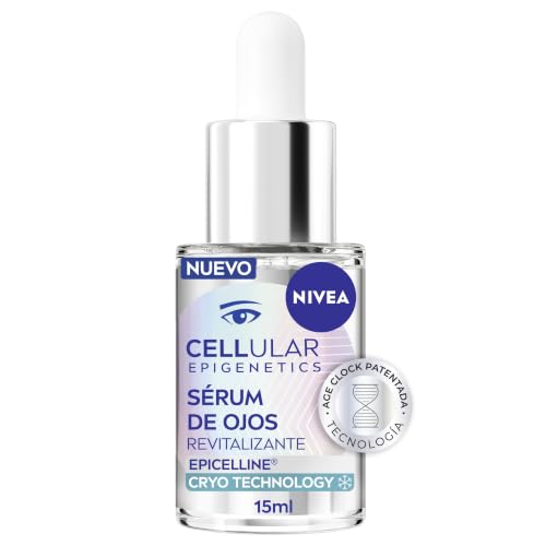 NIVEA Cellular Epigenetics Sérum Contorno de Ojos Revitalizante 15 ml | Reduce los Signos de la Edad en 2 Semanas, Con Epicelline y Cryotechnology, Todo Tipo de Piel, Anti Arrugas, Ojeras y Bolsas