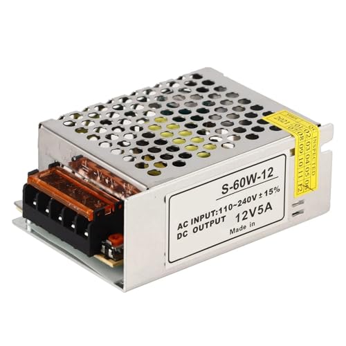 Transformateur 12V 5A alimentation pour éclairage de cuisine et faux plafond LED