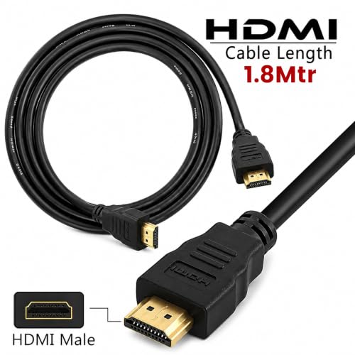 Image of Storite 1.8 Meter 4K HDMI Cable 18Gbps High Speed | 4K@30Hz Ultra HD, 1080P Resolution, 3D Supported, Compatible with Laptop, TV, Gaming Box, Projector