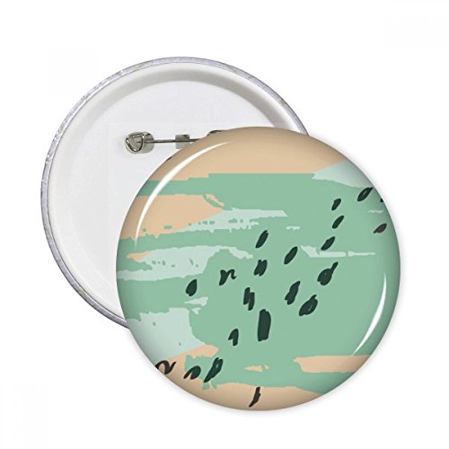 Badge rond imprimé plantes résumé DIYthinker multicolore taille S pour vêtement