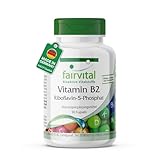 fairvital Riboflavin-5-Phosphat, aktives Vitamin B2, HOCHDOSIERT, VEGAN, 90 Kapseln, schluckfreundlich