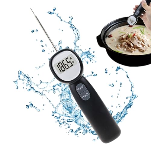 Thermomètres de cuisine transparents avec sonde numérique de haute précision