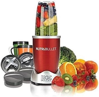 NutriBullet 12-Piece Nutrition Extraction Mixer/Blender , As Seen on TV - RED