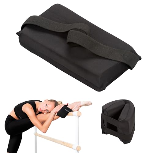 DRUNA Almohadilla para Estiramiento y Flexibilidad para Gimnasia Rítmica, Danza y Ballet 24,5 * 12,5 cm (Negro)