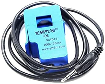 AC Current Sensor 100A Non-Invasive Split Core Transformer SCT-013-000 ...