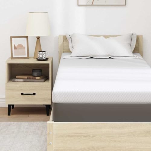 Tope de colchón de espuma viscoelástica para cama individual con funda extraíble 7