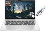 HP 17.3" Touchscreen Business Laptop Computer, 64GB RAM 2TB SSD, 6-Core AMD Ryzen 5 7430U Processor, Windows 11, Copilot AI Ready, PLUSERA 8-in-1 Hub Included, Natural Silver