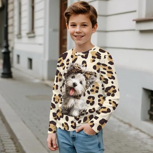 Image of Uourmeti Girls Graphic Tees Long Sleeve T Shirts for Teens Casual Tshirts Junior Sportswear Fall Tops