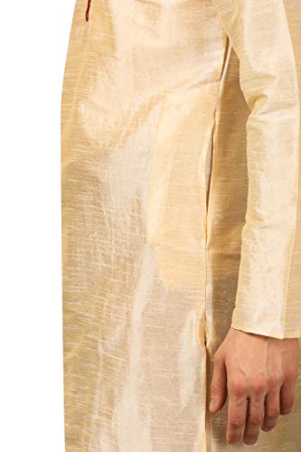 Image of Royal Kurta Men's Cotton Silk Dhoti Kurta (White)