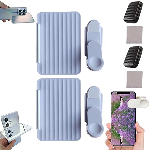 Zhongle Smartphone Camera Mirror Reflection Clip Kit,Mobile Phone Reflection Camera Clip Selfie Reflector,Mirror Reflection for 