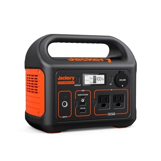 Jackery Portable Power Station Explorer 300, 293Wh Backup Lithium Battery, 110V/300W Pure Sine Wave AC Outlet, Solar Generator