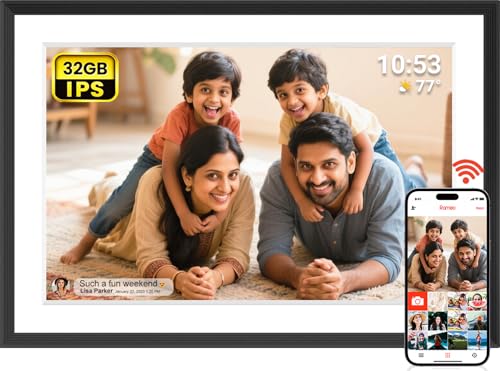 Image of Akimart 32GB 10.1 Inch Digital Photo Frame 1280x800 IPS LCD Touch Screen,Smart WiFi Digital Picture Frame, Auto-Rotate Portrait and Landscape, Share Moments Instantly via Frameo App from Anywhere
