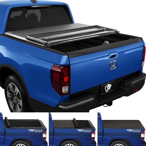 Lyon Cover 5'4" / 64" Soft Tri-Fold Truck Bed Tonneau Cover Compatible with 2017-2025 Honda Ridgeline Cover
