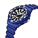 LN LENQIN Mens Watches Analog Quartz Watches Men 50M Waterproof Watch Fashion Business Casual Mens Designer Watch with Date Wrist Watches for Man (R009-Navy-Blue-White)