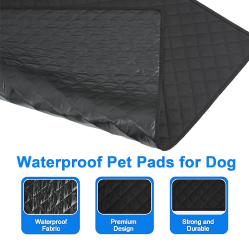 Image of Washable Pee Pads for Dogs 34 inchx36 inch Reusable Puppy Pad Pet Training Pads, Waterproof Mat Non-Slip, Dog Pee Pad Whelping Pads Dog Mat-Playpen,Crate,Sofo,Car,Potty,Bed