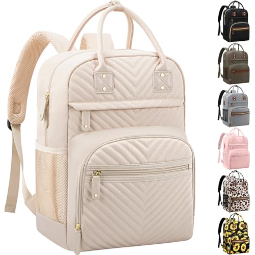 Image of Tenot Diaper Bag Backpack Tote for Women Large Capacity, Baby Bag with Insulated Pockets Multifunctional Diaper Bags For Baby Girl Boy Waterproof Baby Bags For Boys Girls Maternity Bag Beige